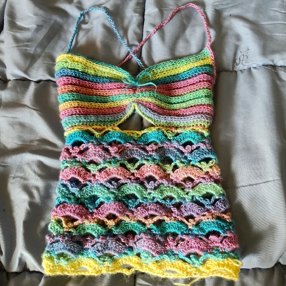 Handmade Crochet Tank Top size S/M